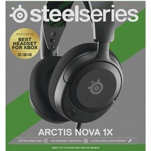 SteelSeries Arctis Nova 1X Black Over-Ear Headphones